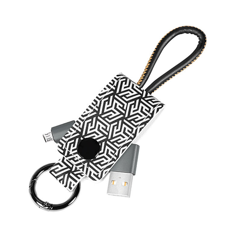 Logilink CU0165 USB 2.0 kábel, USB-A/M - Micro-USB/M, kulcstartóval, 0,22 m