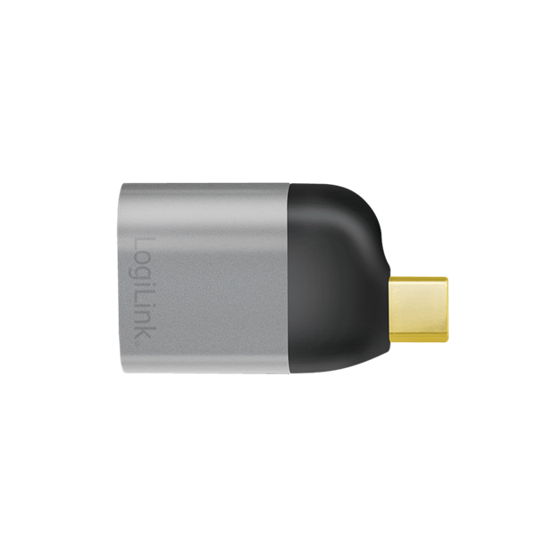 Logilink CUA0205 USB 3.2 Gen2 Type-C adapter, USB-C/M to mDP/F, 8K, alu, fekete/szürke