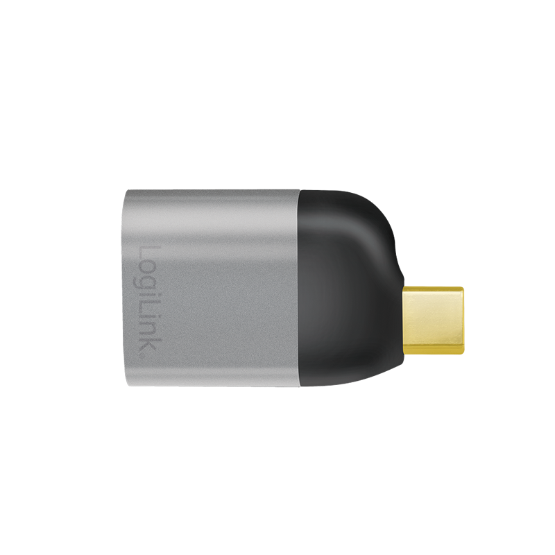 Logilink CUA0205 USB 3.2 Gen2 Type-C adapter, USB-C/M to mDP/F, 8K, alu, fekete/szürke