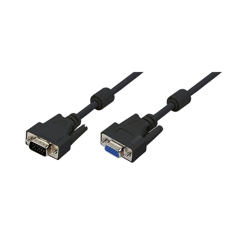 Logilink CV0004 VGA kábel, HD15/M   HD15/F, 1080p, 2x ferrit, 1,8 m