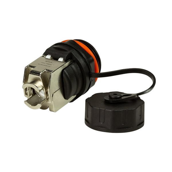 Logilink NP0085 Cat.6A ipari válaszfalas Keystone Jack RJ45 STP