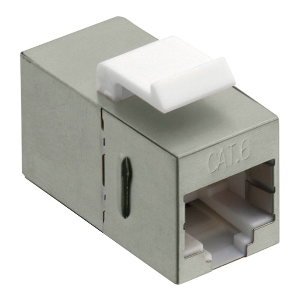 Logilink NK4011 Cat.6 Keystone Inline csatlakozó, STP, 14,6 mm széles, fém