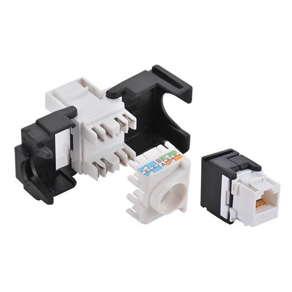 Logilink NK4007 Cat.6 Keystone Jack UTP, 180 -os, 17,1 mm széles