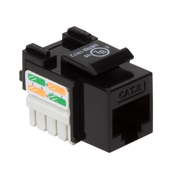 Logilink KJ08C6U Cat.6 Keystone Jack UTP, 90 -os IDC, 18 mm szélesség, 3P és UL tesztelt