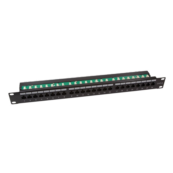 Logilink NP0033 Cat.6 Patch Panel 24 portos UTP, 90 -os, PrimeLine