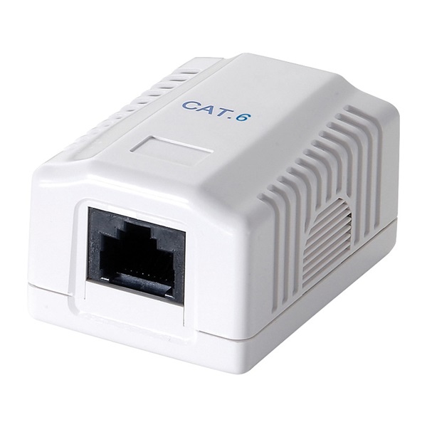 Logilink NP0071 Cat.6 aljzat 1 x RJ45, fehér