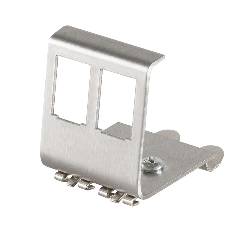 Logilink MP0052 DIN-sínes adapter két RJ45 keystone modulhoz, fém