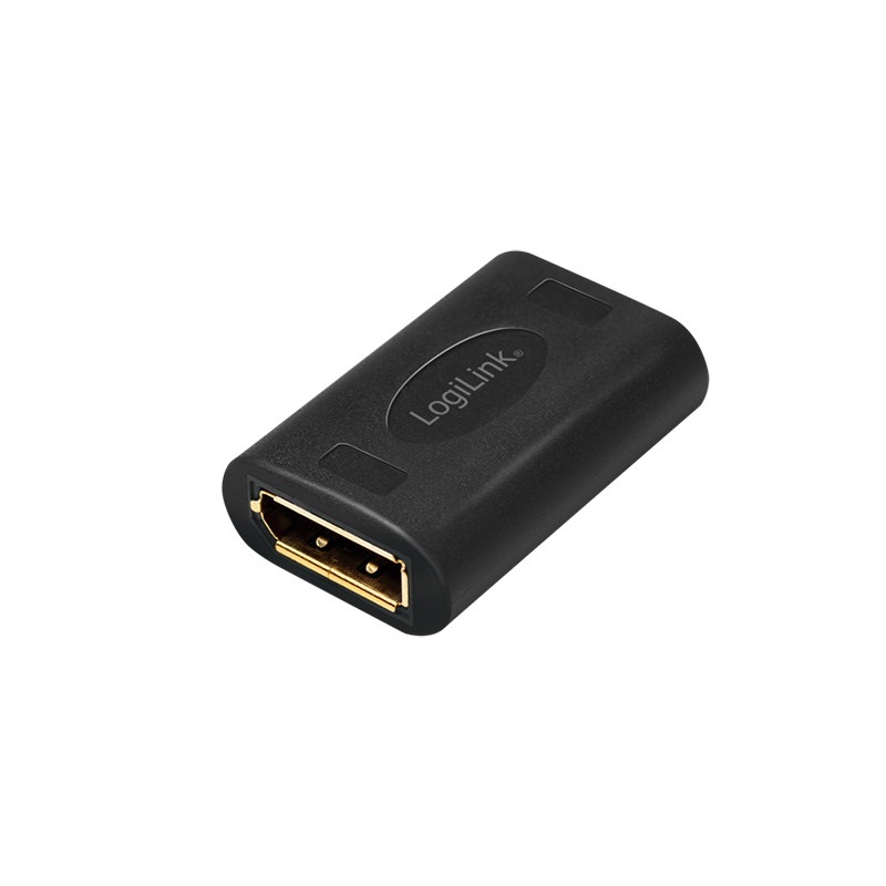 Logilink CV0145 DisplayPort adapter, DP/F DP/F, UHD 8K/60 Hz, fekete