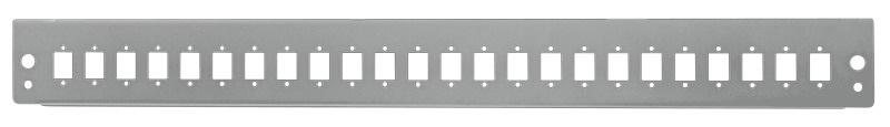 Logilink FB2401G Előlap 24 x LC-Duplex vagy SC-Simplex üvegszálas patch panelhez, világosszürke