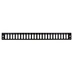 Logilink FB2402B Előlap 24 x SC-Duplex vagy LC-Quad száloptikai patch panelhez, fekete