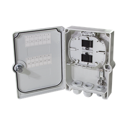 Logilink FB124E FTTH elosztó doboz max. 24 szál, 6x LC/QD vagy SC/DX, terheletlen, IP55