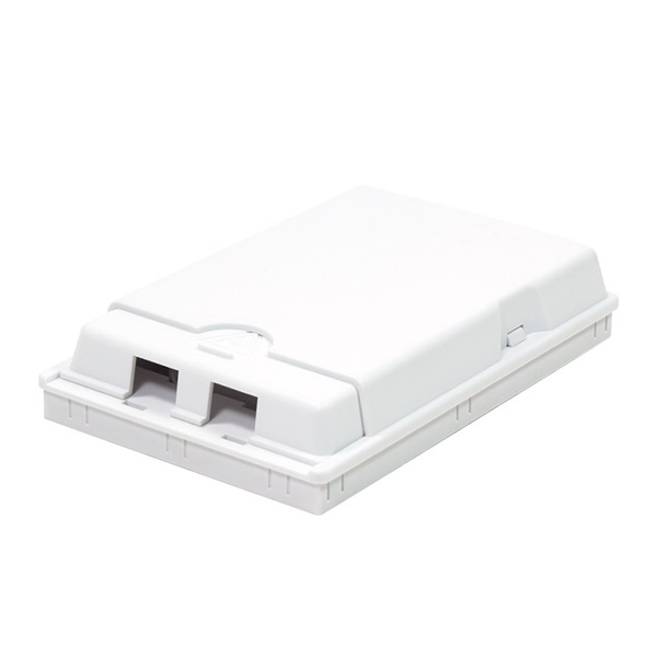 Logilink FB1001 FTTH végdoboz, 2 port, falra szerelhető, fehér