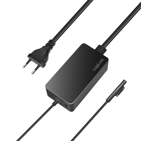 Logilink PA0309 Felületi laptop töltő, 65 W, USB-Port, fekete