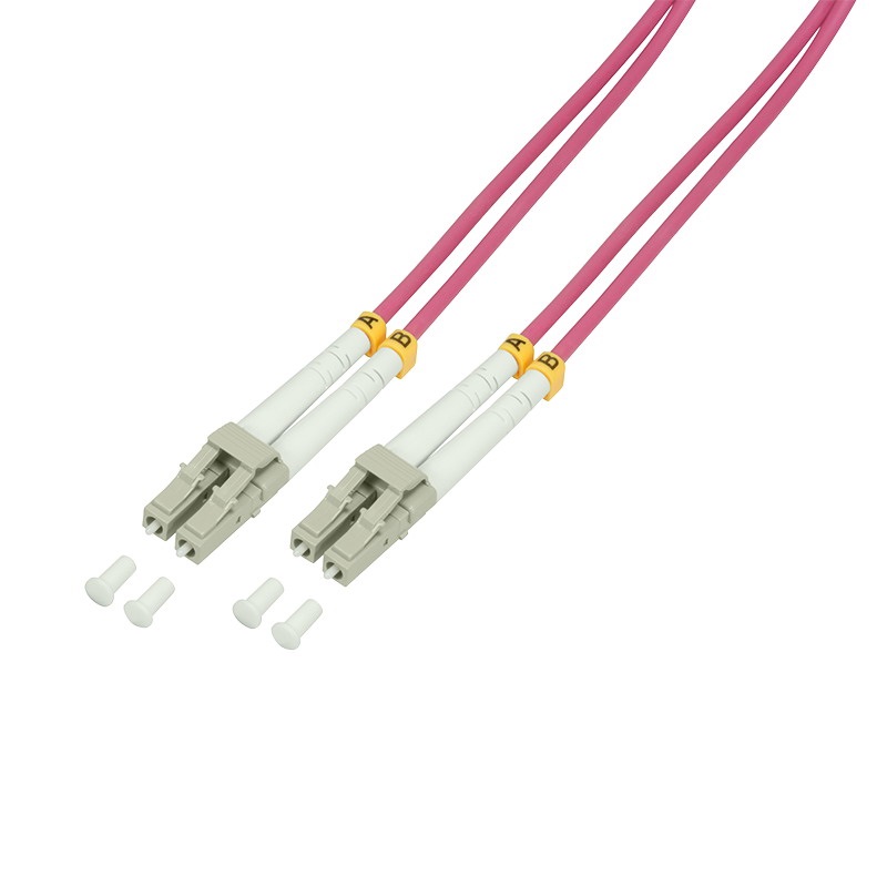 Logilink FP4LC30 Fiber duplex patch kábel, OM4, 50/125 , LC-LC, lila, 30 m