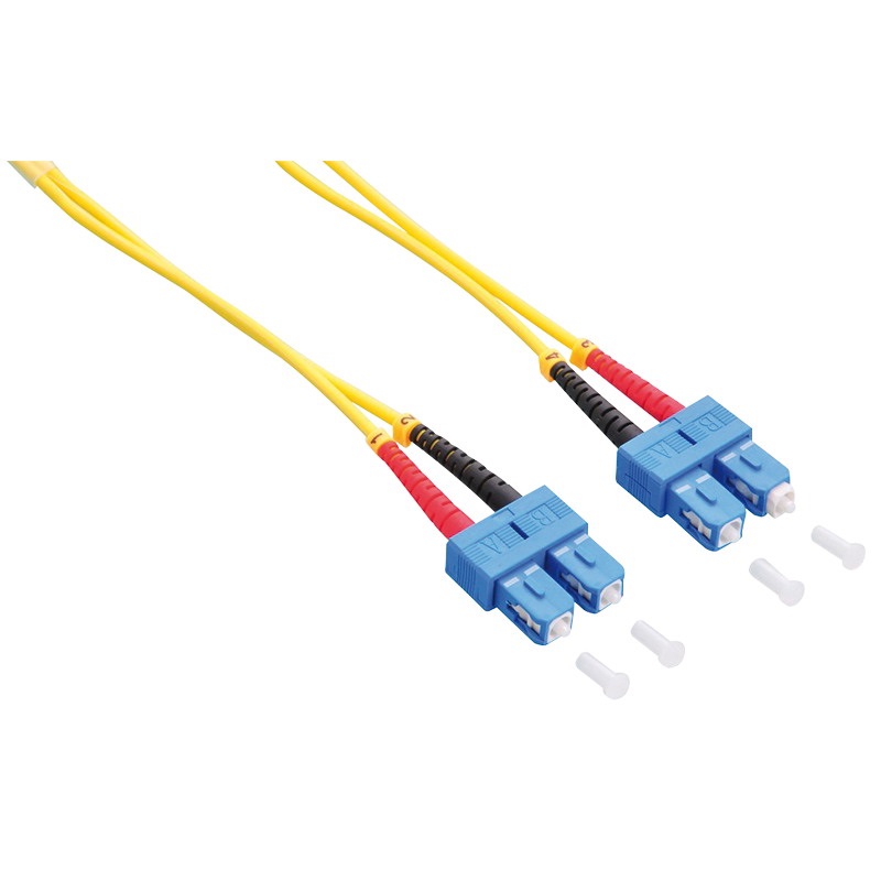 Logilink FP0SC01 Fiber duplex patch kábel, OS2, 9/125 , LC-SC, sárga, 1 m