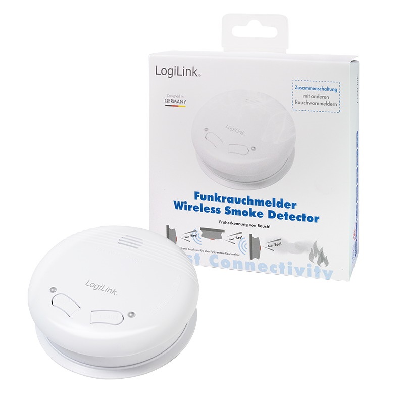 Logilink SC0014 Füstérzékelő, vezeték nélküli, 433 MHz