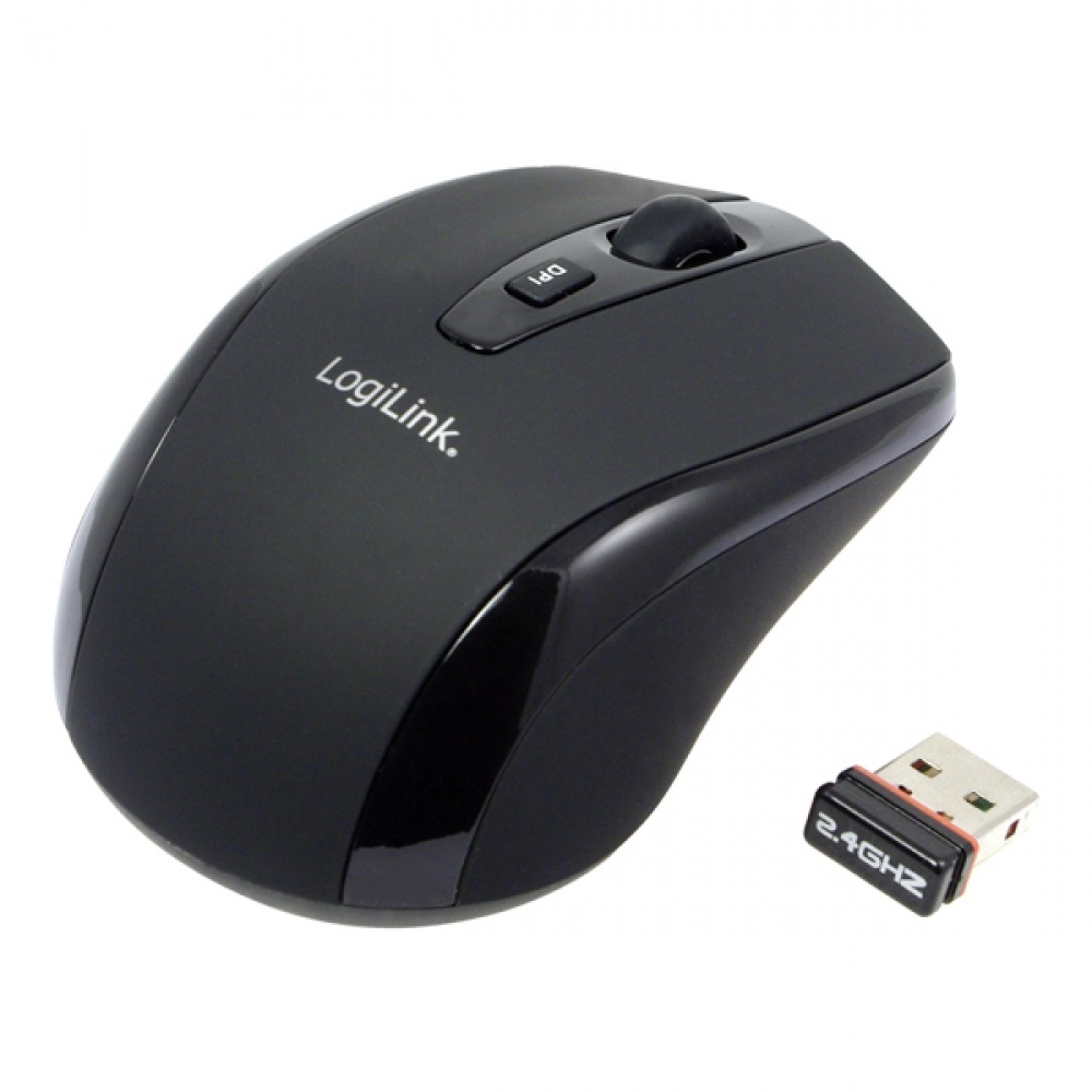 Logilink ID0031 2.4G Autolink funkciós vezeték nélküli fekete egér