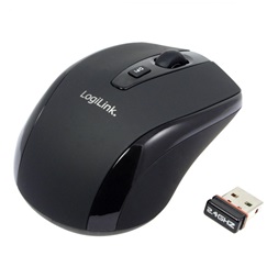 Logilink ID0031 2.4G Autolink funkciós vezeték nélküli fekete egér