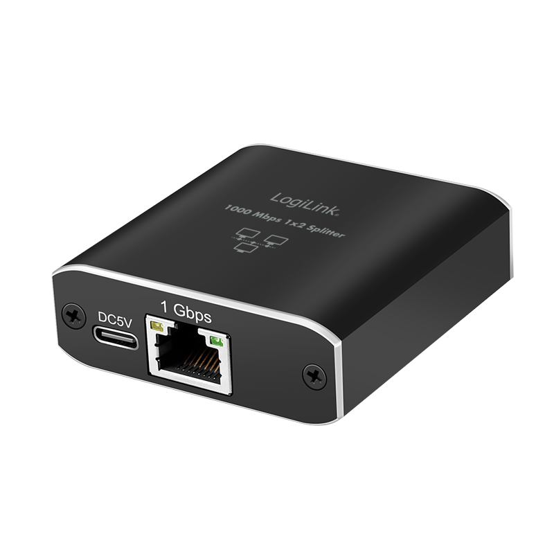 Logilink NS0011 Gigabit Ethernet Elosztó 1-2, 1000 Mbit/s, USB tápellátással