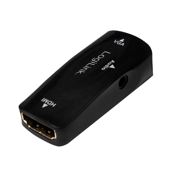 Logilink CV0108 HDMI adapter, A/F - VGA/F + 3,5 mm/F, 1080p, fekete