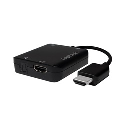 Logilink CV0106 HDMI audio kivonó, A/M - A/F+3,5mm/F+ODT, 2CH/5.1CH, 0,1 m