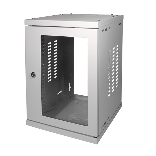 Logilink W09Z33G Hálózati szekrény / fali állvány 10", 8U, összeszerelt, szürke