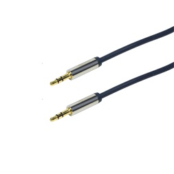 Logilink CA10050 Hang kábel 3.5 mm Sztereó M/M egyenes, 0,5 m, kék