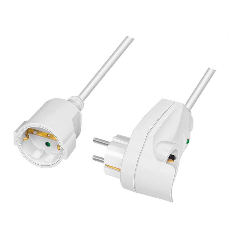 Logilink LPS275 Hosszabbító tápkábel, beltéri, +1 átvezető, 3 m, fehér