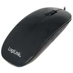 Logilink ID0063 Vékony optikai egér, fekete