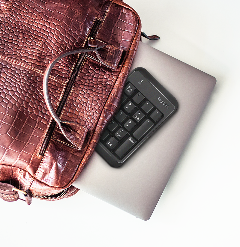 Logilink ID0201 fekete vezeték nélküli Bluetooth billentyűzet