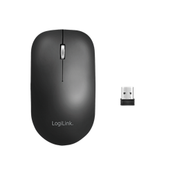 Logilink ID0210 vezeték nélküli egér, 2,4 GHz, USB-A dongle, fekete