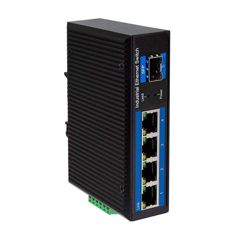 Logilink NS204 Ipari Gigabit Ethernet switch, 4 portos 1000 Mbps + 1 portos SFP