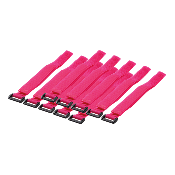 Logilink KAB0016 Vezeték-összekötő szíj szett 10db ,Pink