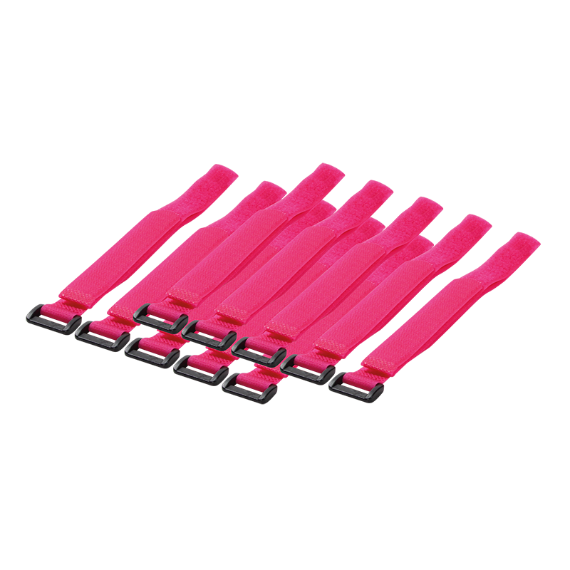 Logilink KAB0016 Vezeték-összekötő szíj szett 10db ,Pink