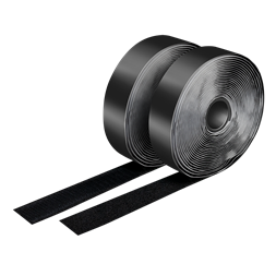 Logilink KAB0080 Öntapadó kábelszíj készlet, fekete, 25 mm széles, tekercs, 5 m