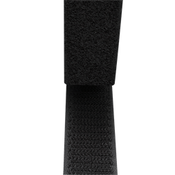Logilink KAB0080 Öntapadó kábelszíj készlet, fekete, 25 mm széles, tekercs, 5 m