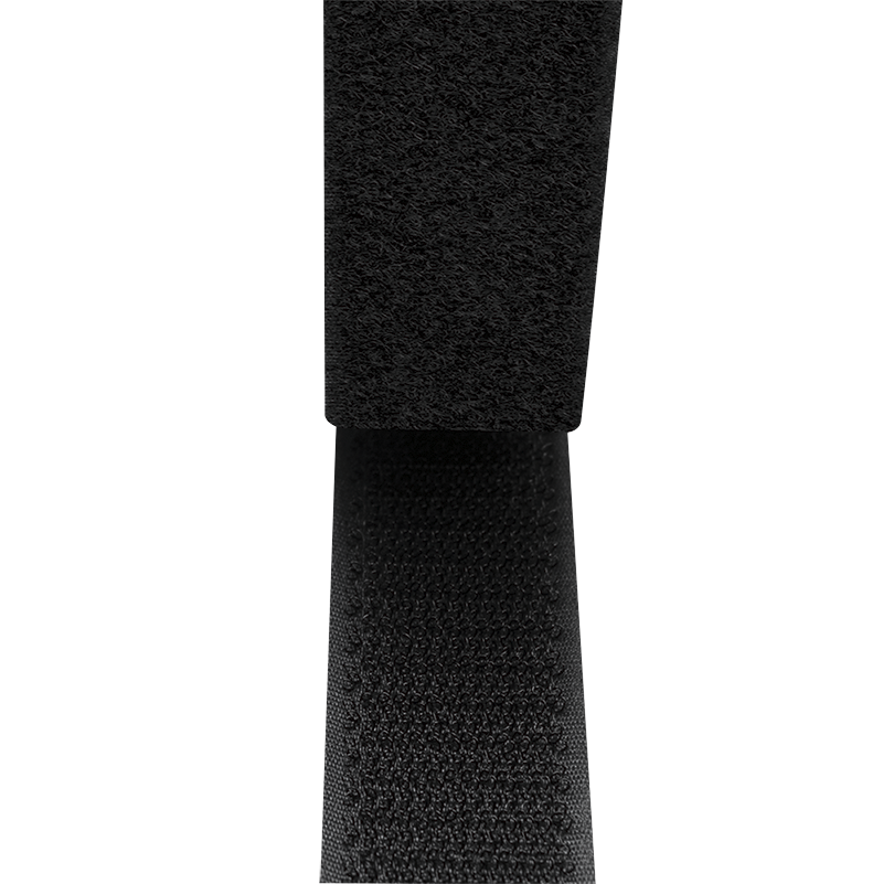 Logilink KAB0080 Öntapadó kábelszíj készlet, fekete, 25 mm széles, tekercs, 5 m