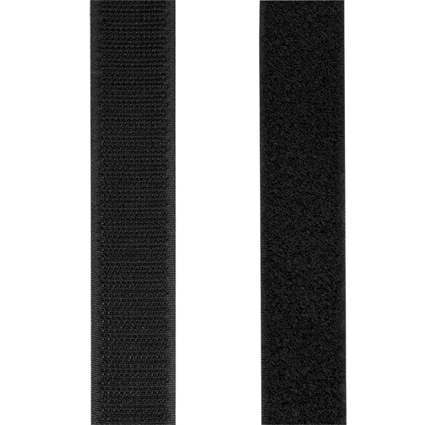 Logilink KAB0080 Öntapadó kábelszíj készlet, fekete, 25 mm széles, tekercs, 5 m