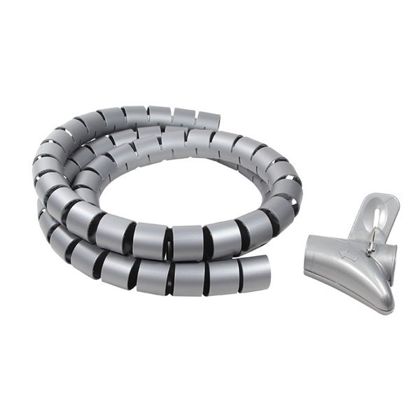 Logilink KAB0014 Kábelhüvely (spirál) + szerszám, szürke, 1,5 m