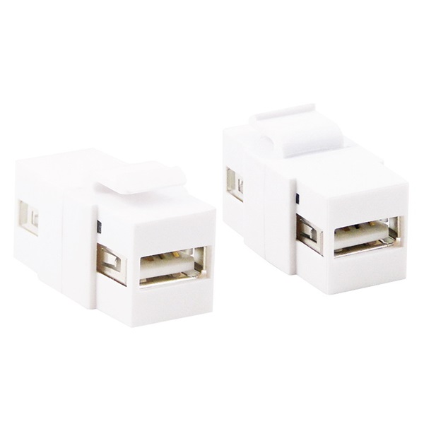 Logilink NK0013 Keystone USB 2.0 csatlakozó, A/F A/F, fehér