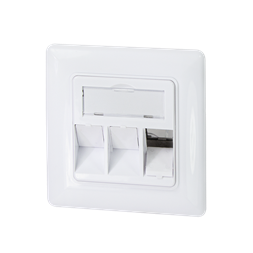 Logilink NK4055 Keystone előlap 3 modulhoz, német típusú, fehér