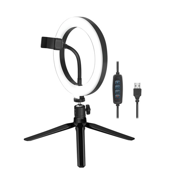 Logilink AA0158 LED gyűrűs lámpa, tripod állvánnyal, 20 cm