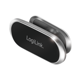 Logilink AA0163 Mágneses okostelefon tartó, 360 -ban forgatható, 800 g-ig, alumínium, fekete/ezüst