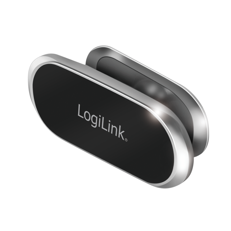 Logilink AA0163 Mágneses okostelefon tartó, 360 -ban forgatható, 800 g-ig, alumínium, fekete/ezüst
