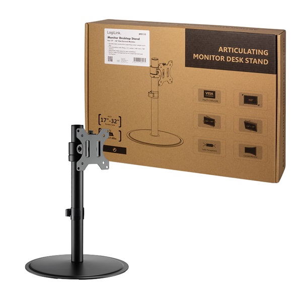 Logilink BP0110 Monitorállvány, 17-32", acél