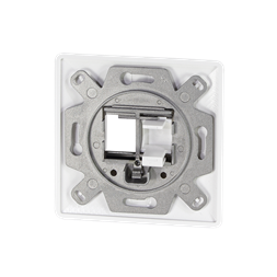Logilink NK4059 előlap 2 keystone csatlakozóhoz, egyenes kimenet, jel fehér