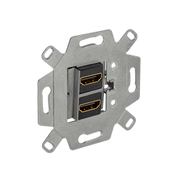 Logilink NK4059 előlap 2 keystone csatlakozóhoz, egyenes kimenet, jel fehér