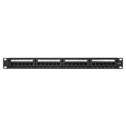 Logilink NP0004 Cat.6 Patch Panel 24 portos UTP, 180 -os lyukasztás, EconLine