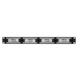 Logilink NP0004 Cat.6 Patch Panel 24 portos UTP, 180 -os lyukasztás, EconLine