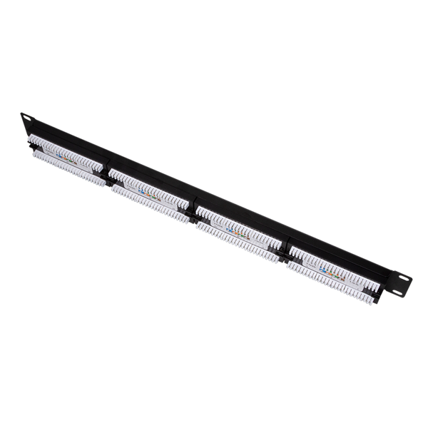 Logilink NP0027 Cat.5e Patch Panel 24 portos árnyékolatlan, 19" rack rögzítés, fekete